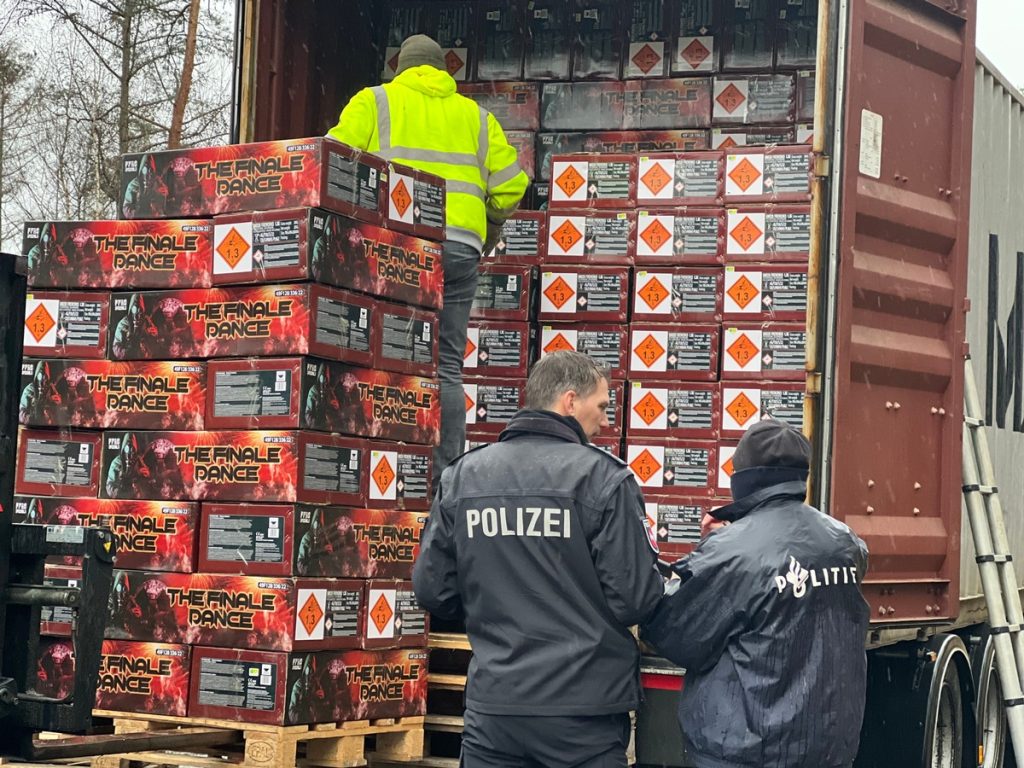 Lagerung der Feuerwerkskörper Quelle: Polizei Osnabrück